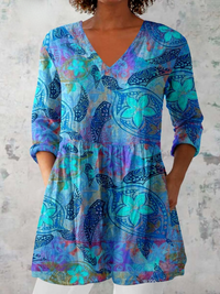Juliette - Chemise Longue Col en V