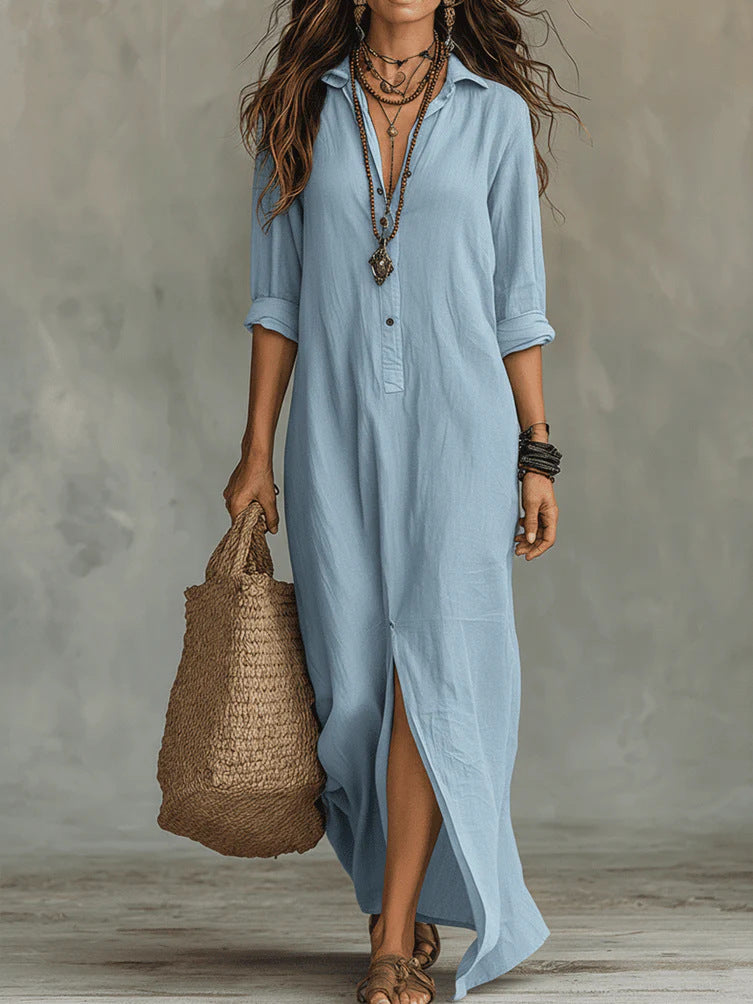 WILLOW - Robe Maxi Fluide