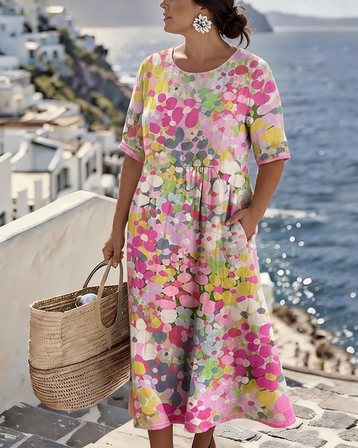 ELENA - Robe Fleurie d'été