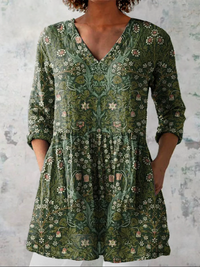 Julie - Chemise Longue Col en V