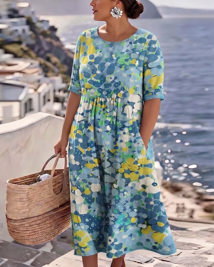 ELENA - Robe Fleurie d'été