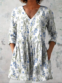 Jeanne - Chemise Longue Col en V