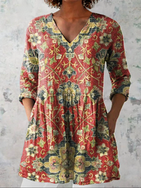 Lea - Chemise Longue Col en V