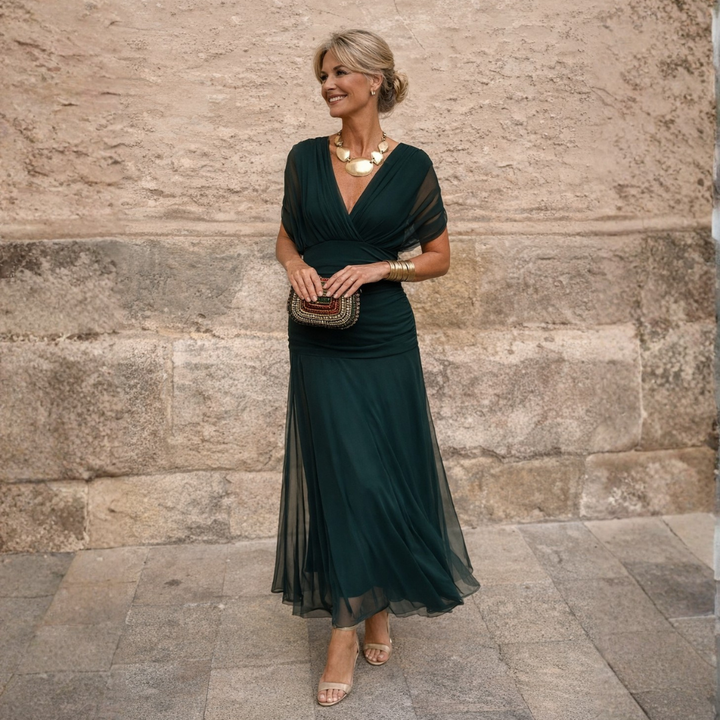 Mikaela - Robe Maxi Épaules Dénudées
