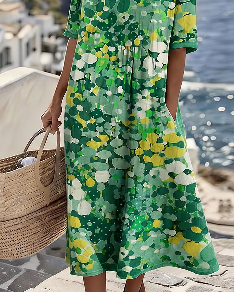ELENA - Robe Fleurie d'été