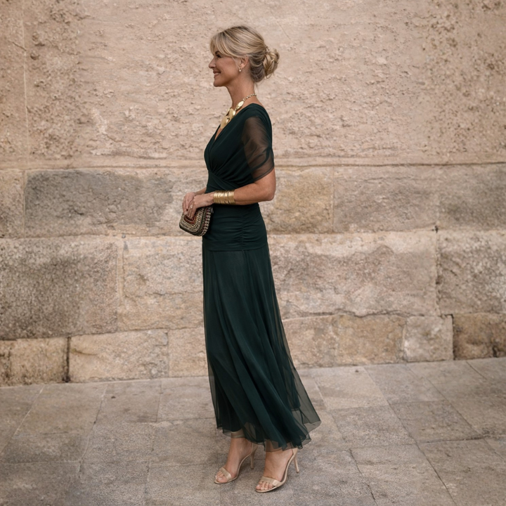 Mikaela - Robe Maxi Épaules Dénudées
