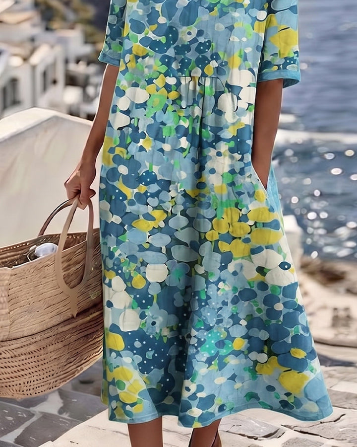 ELENA - Robe Fleurie d'été