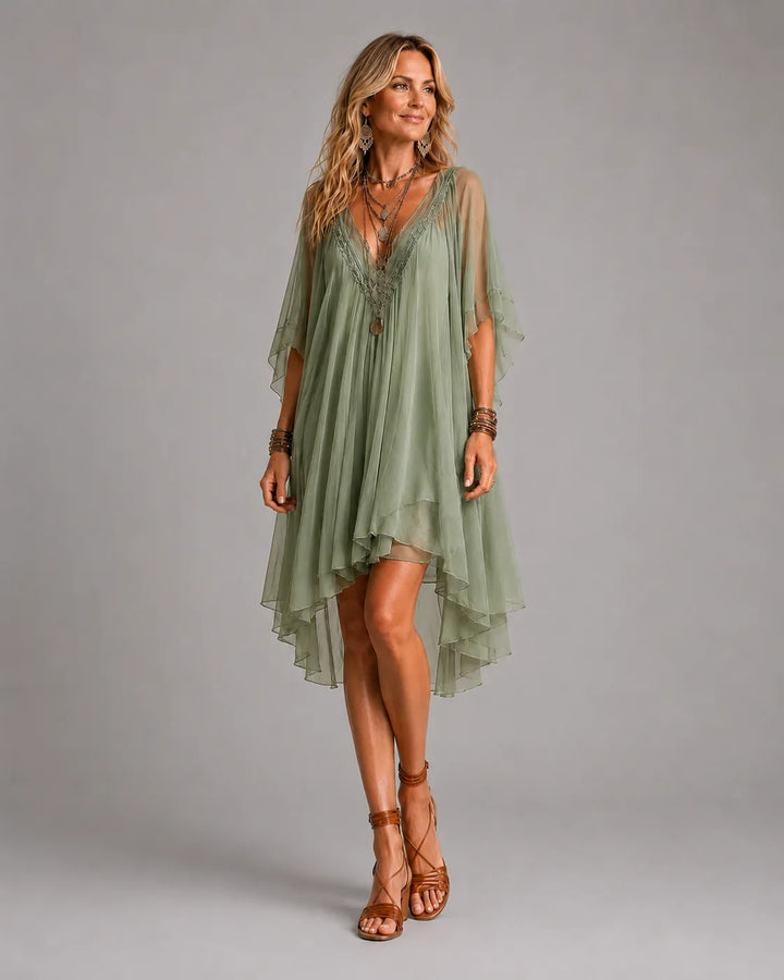 Colleen - Robe Courte Bohème Chic
