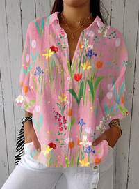 Lynda – Blouse brise fleurie