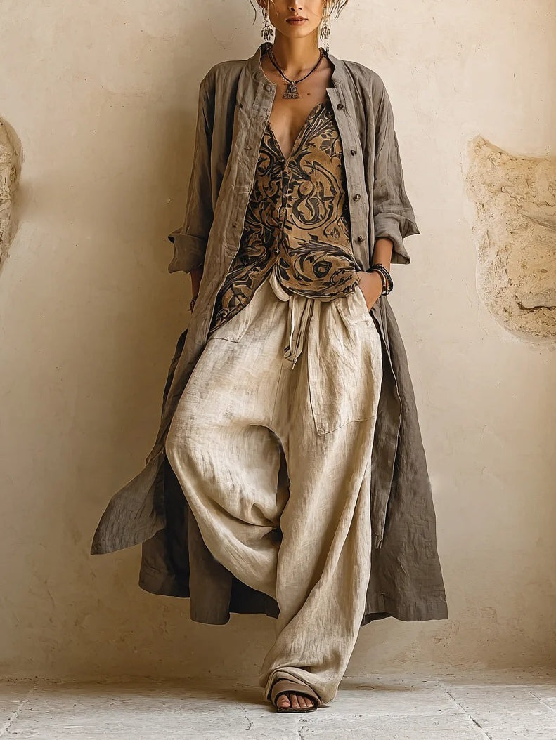 Margaret - Ensemble Bohème Chic 3 Pièces