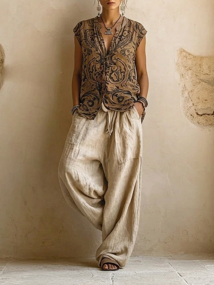Margaret - Ensemble Bohème Chic 3 Pièces