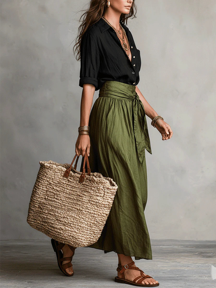 SAGE - Ensemble Bohème Chic 2 Pièces