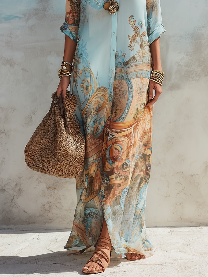 Nehla - Robe Longue Bohème Chic