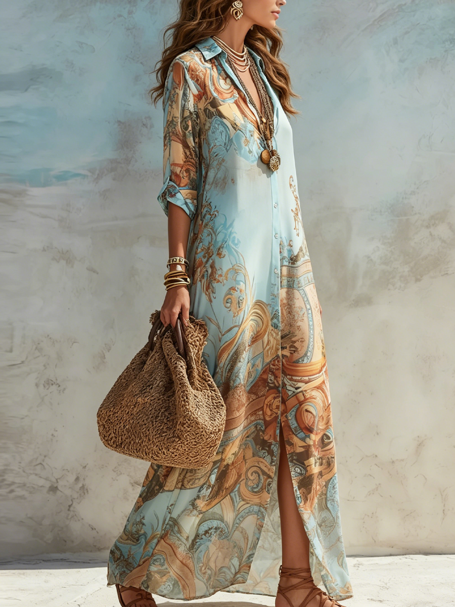 Nehla - Robe Longue Bohème Chic