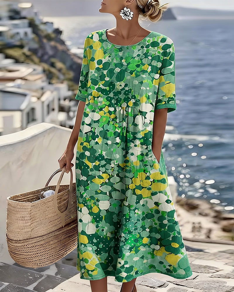 ELENA - Robe Fleurie d'été
