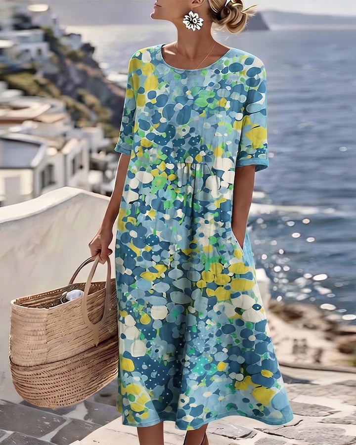 ELENA - Robe Fleurie d'été