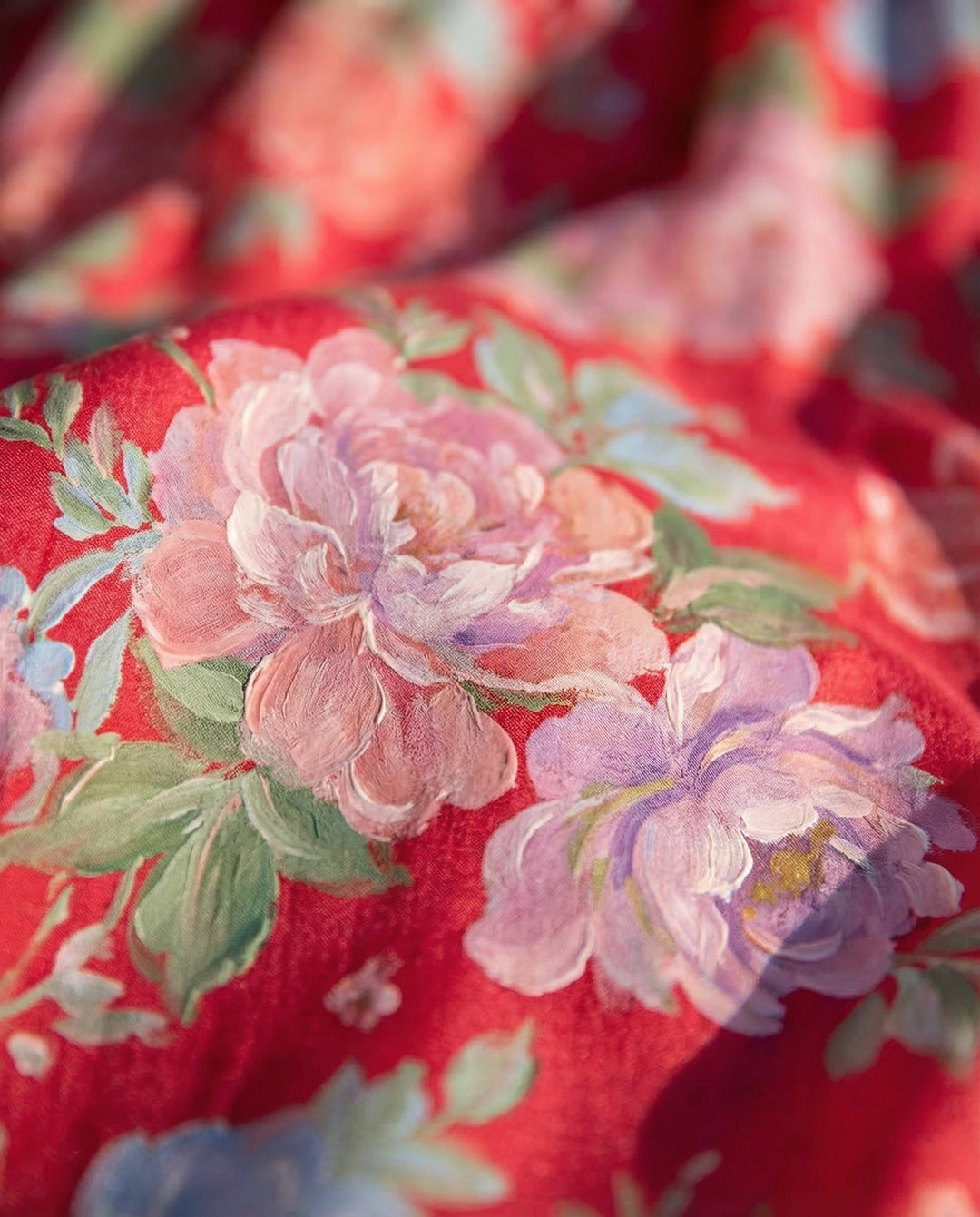 Minelda -Robe Fleurie Encolure V